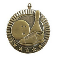 Medal, "Bowling" Star - 2 3/4" Dia